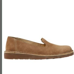 L. L. Bean Stonington nubuck loafers. Leather lined memory foam insole.